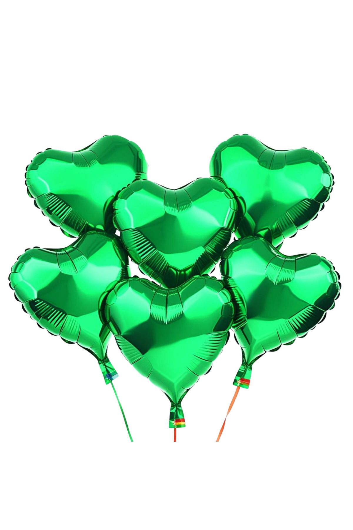 tedaks 5 Adet 18 İnç 45 Cm Kalp Folyo Balon Yeşil