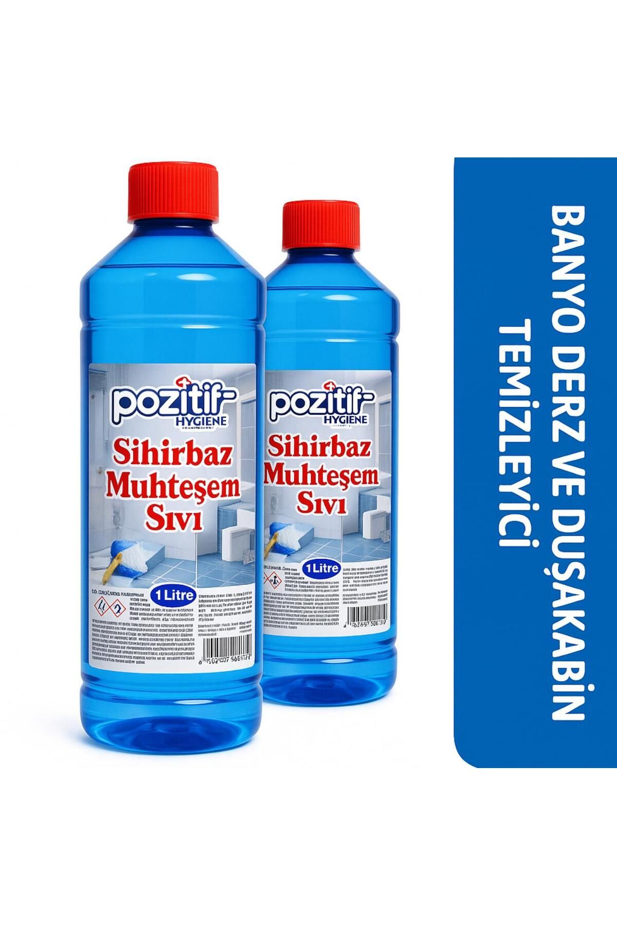 Pozitif Hygiene POZİTİF HYGIENE SİHİRBAZ MUHTEŞEM SIVI DUŞAKABİN VE DERZ ARASI BANYO TEMİZLEYİCİ
