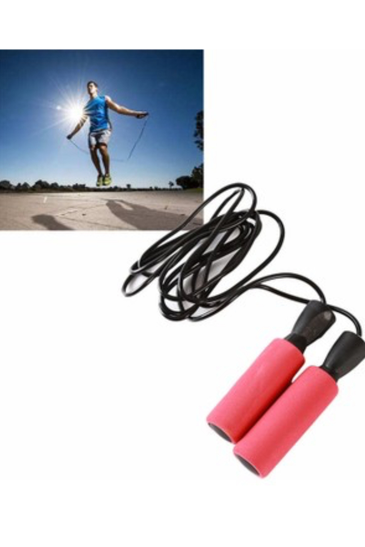 abnturk 1 Adet Boks Ve Fitness Atlama İpi Dönme Yapmaz Vücut Kondisyon İpi