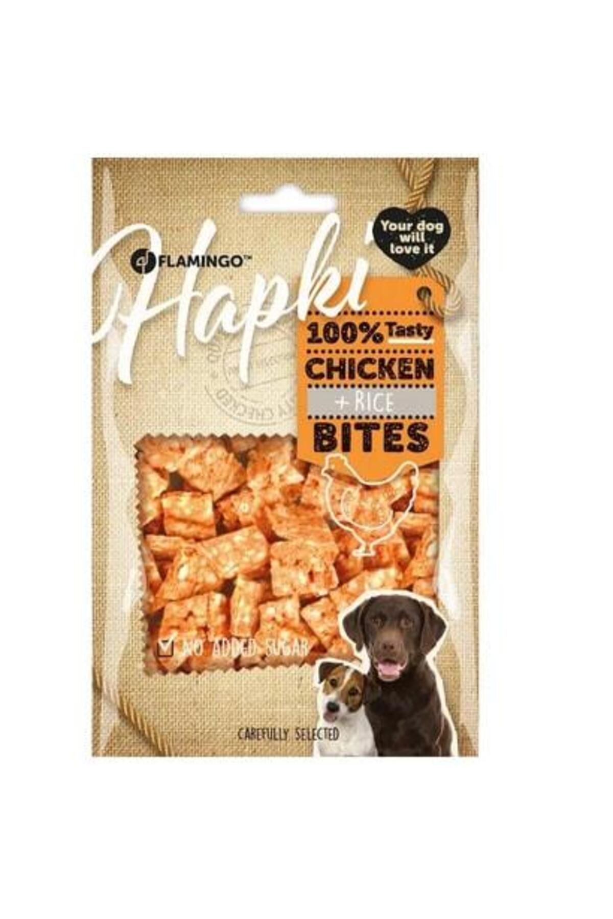 FLAMINGOO Flamingo Hapki Tavuklu ve Pirinçli Köpek Ödül Maması 85 Gr