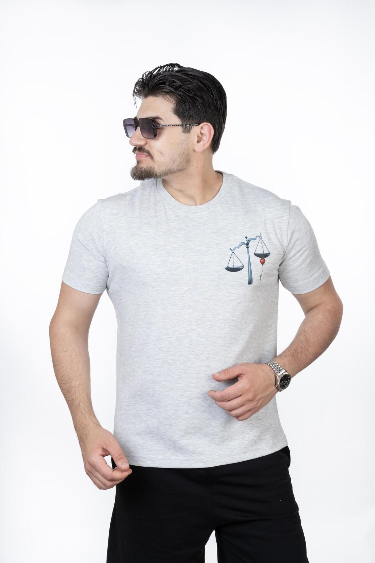 MARİA T-SHIRT GRAY MELANGE