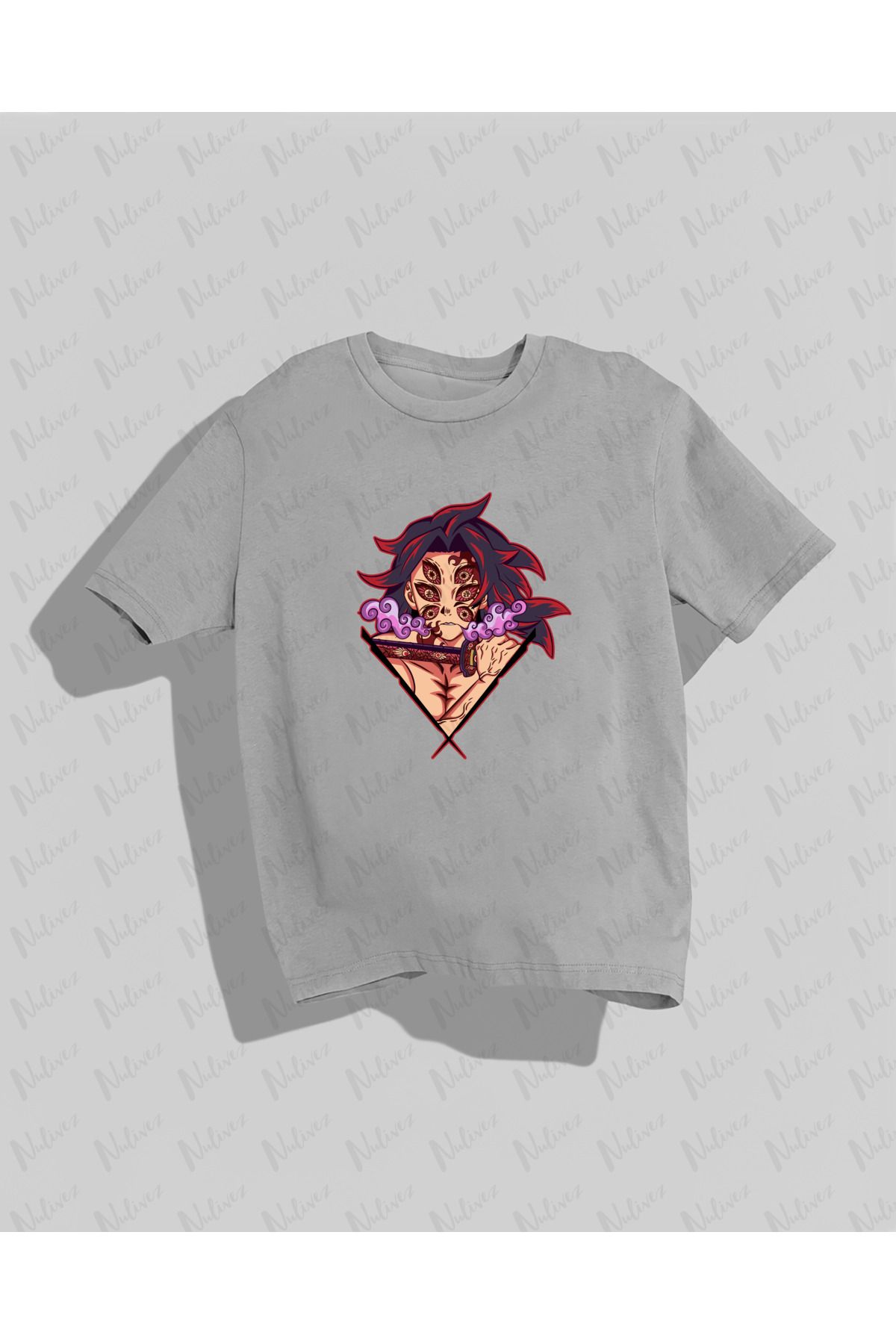 Nulivez Attack On Titan Tasarımı Baskılı Yüksek Kalite Kompakt Unisex Oversize T-Shirt