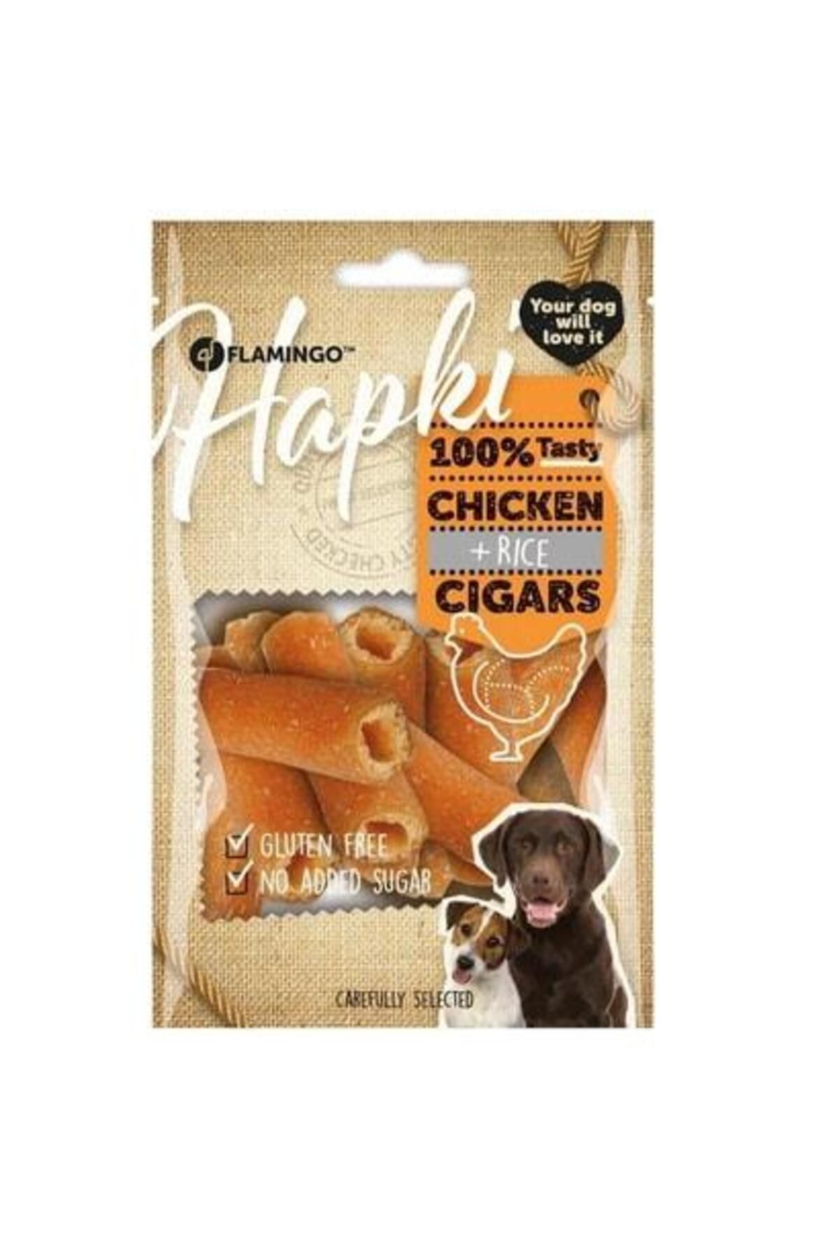 FLAMINGOO Flamingo Hapki Tavuklu ve Pirinçli Rulo Köpek Ödül Maması 85 Gr