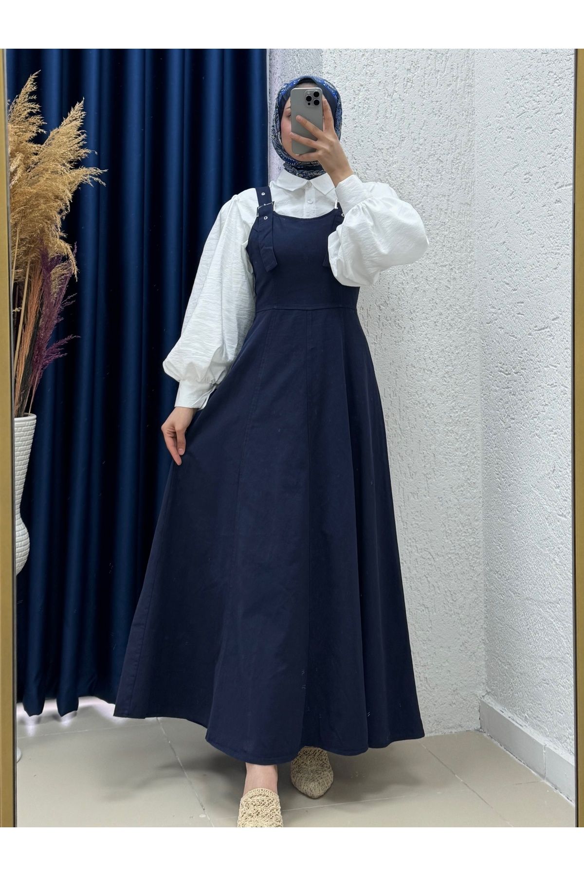 MİHRA STORE Celia Sülfür Gabardin Jile-BN4289 Lacivert