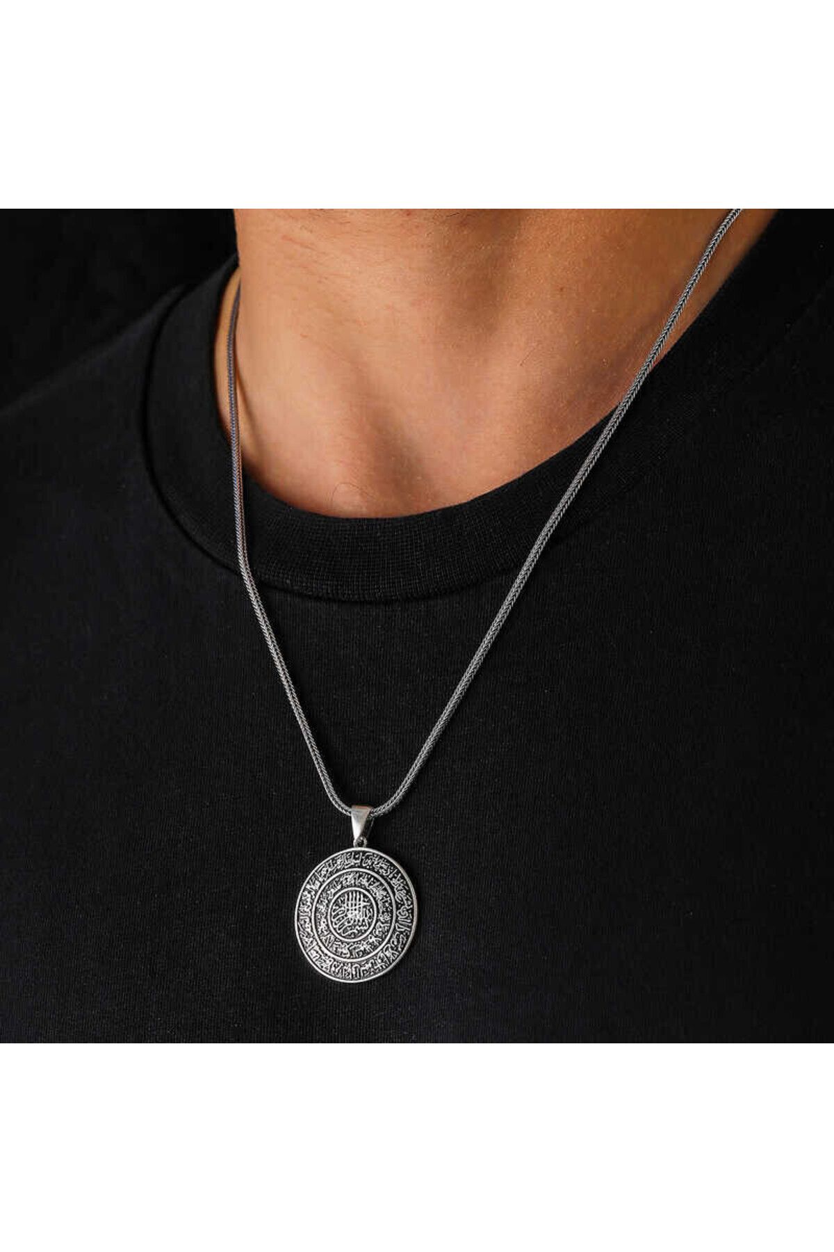 shop Ayetel Kursi Muskalık Cevşen 925 Ayar Erkek Kolye