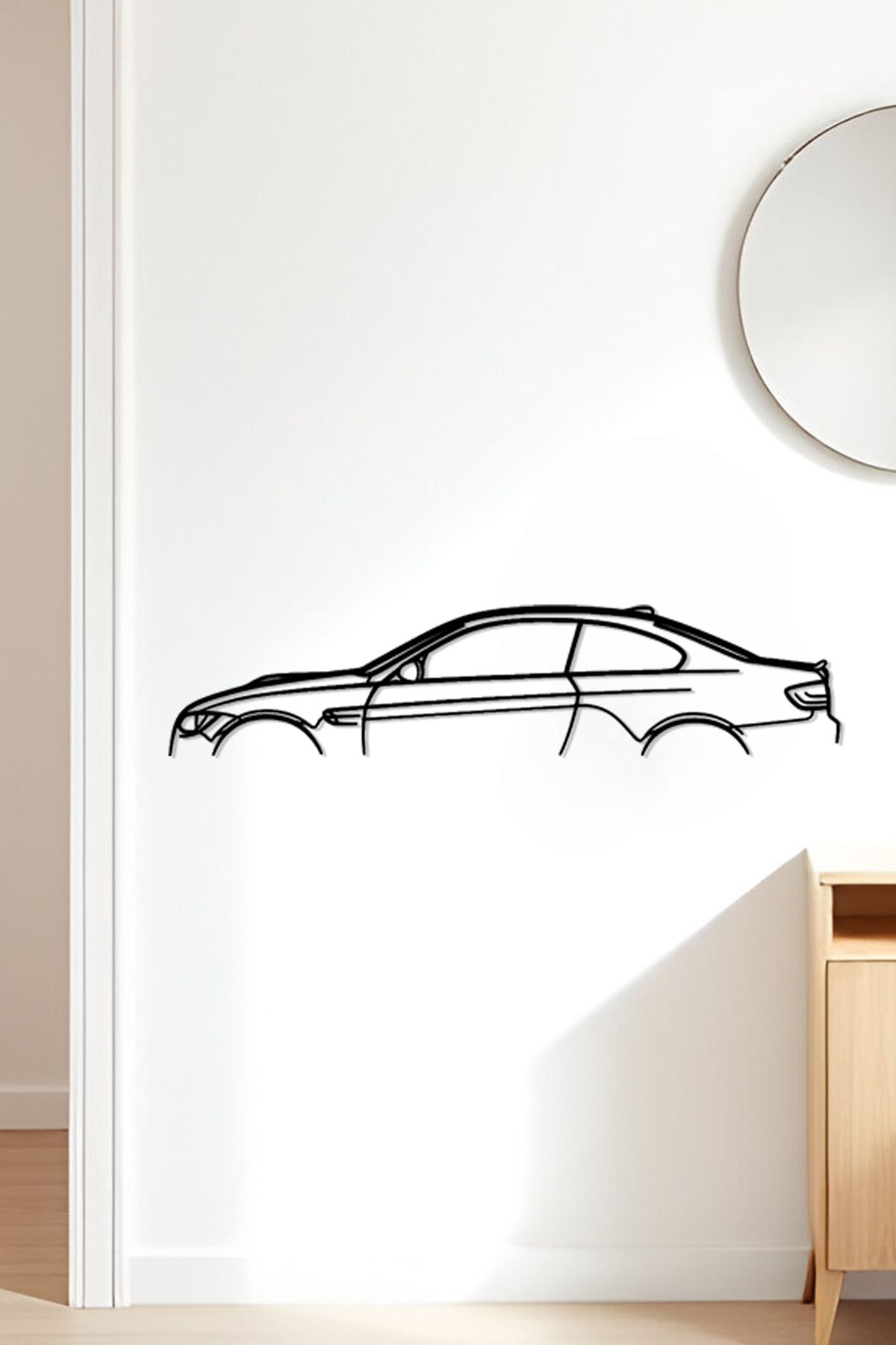 oalpo E92 M3 Modern Dekoratif Tablo, Dolap, Duvar ve Kapı Üzerine Uygun, 3D Baskı, 20cm