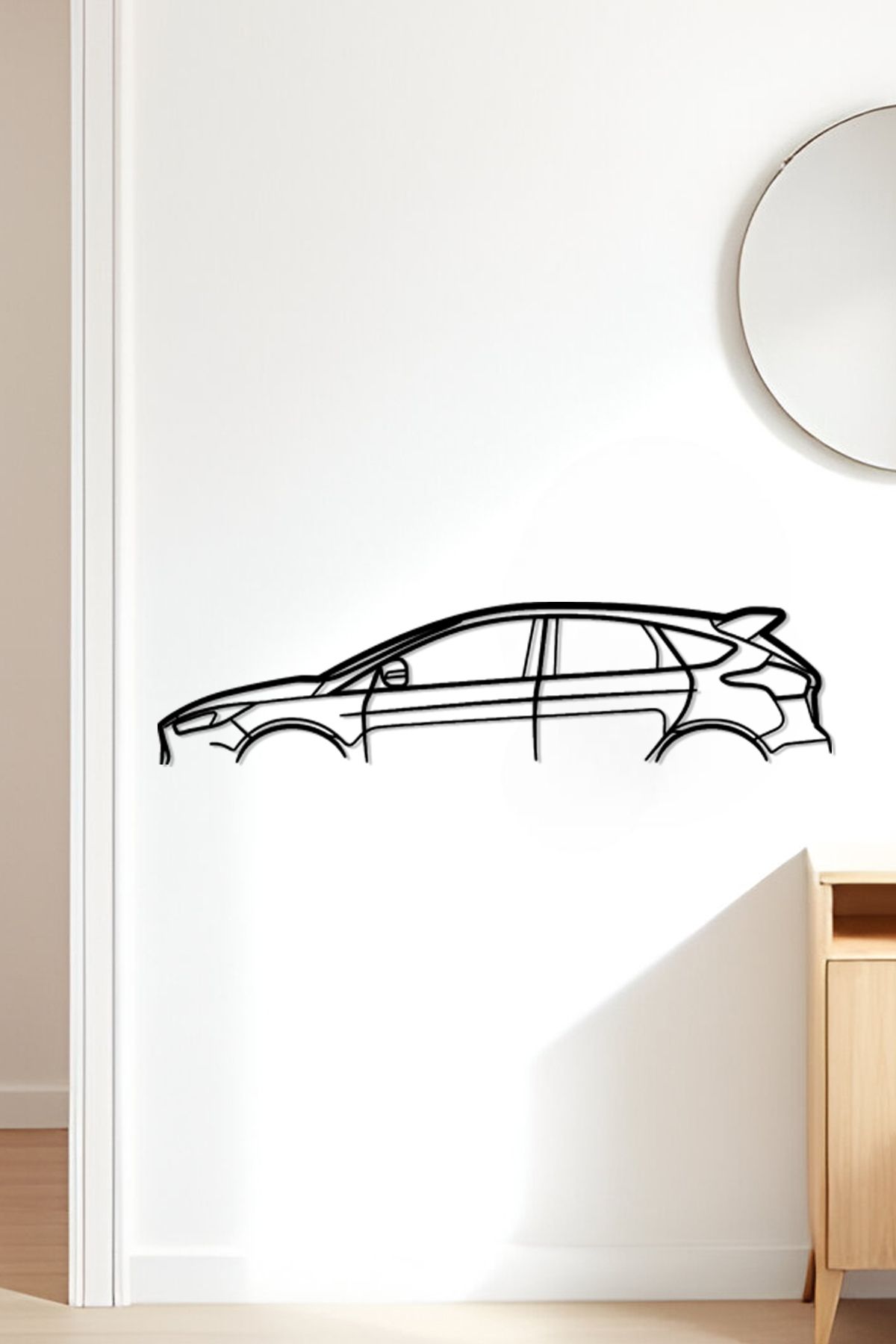 oalpo Focus RS Modern Dekoratif Tablo, Dolap, Duvar ve Kapı Üzerine Uygun, 3D Baskı, 20cm