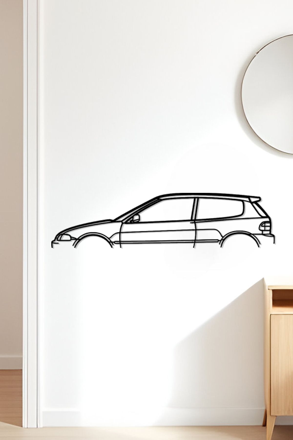 oalpo Civic Modern Dekoratif Tablo, Dolap, Duvar ve Kapı Üzerine Uygun, 3D Baskı, 20cm