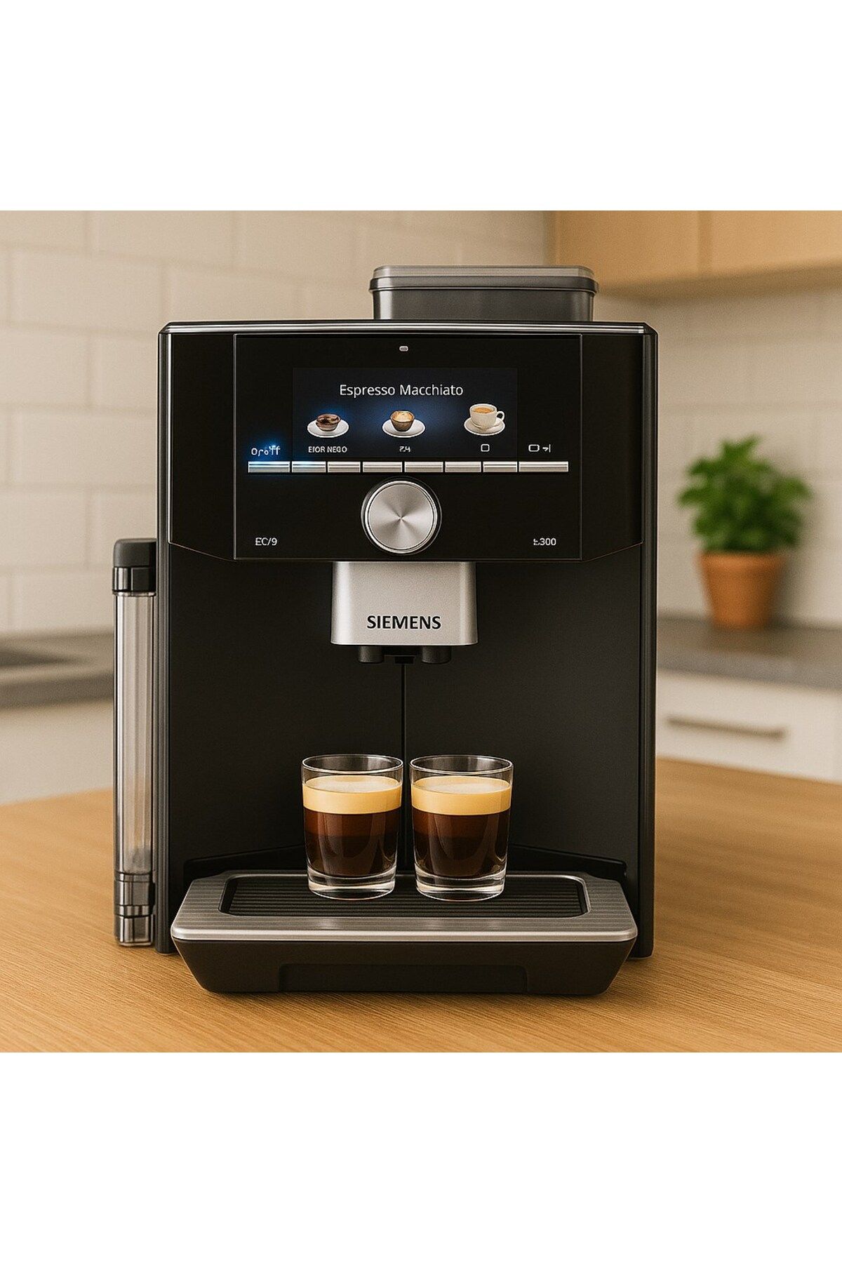 Siemens Cappuccino, Espresso, Hot milk, Latte Macchiato Eq.9 S300 Tam Otomatik Espresso Kahve Makinesi