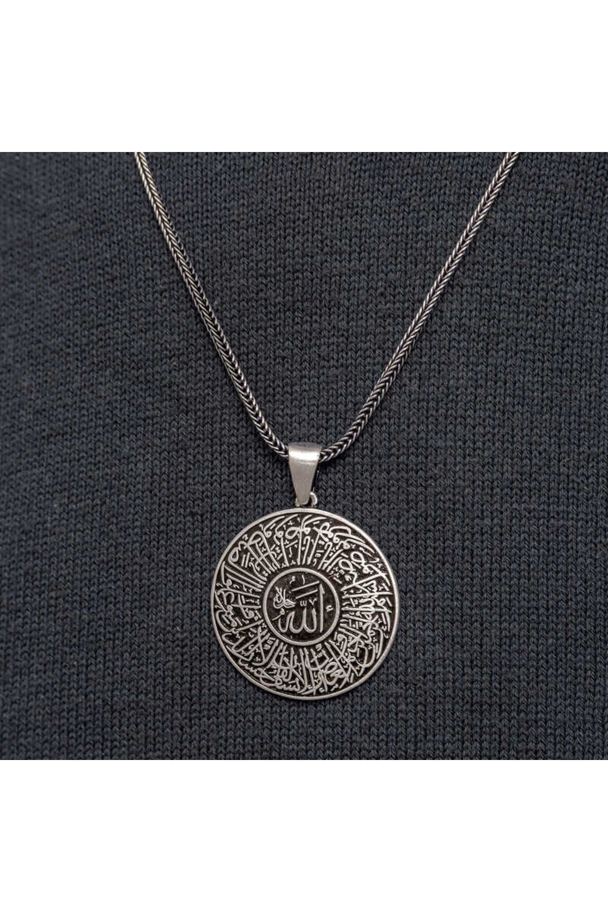 shop Muskalık Asr Suresi Cevşen 925 Ayar Gümüş Erkek Kolye