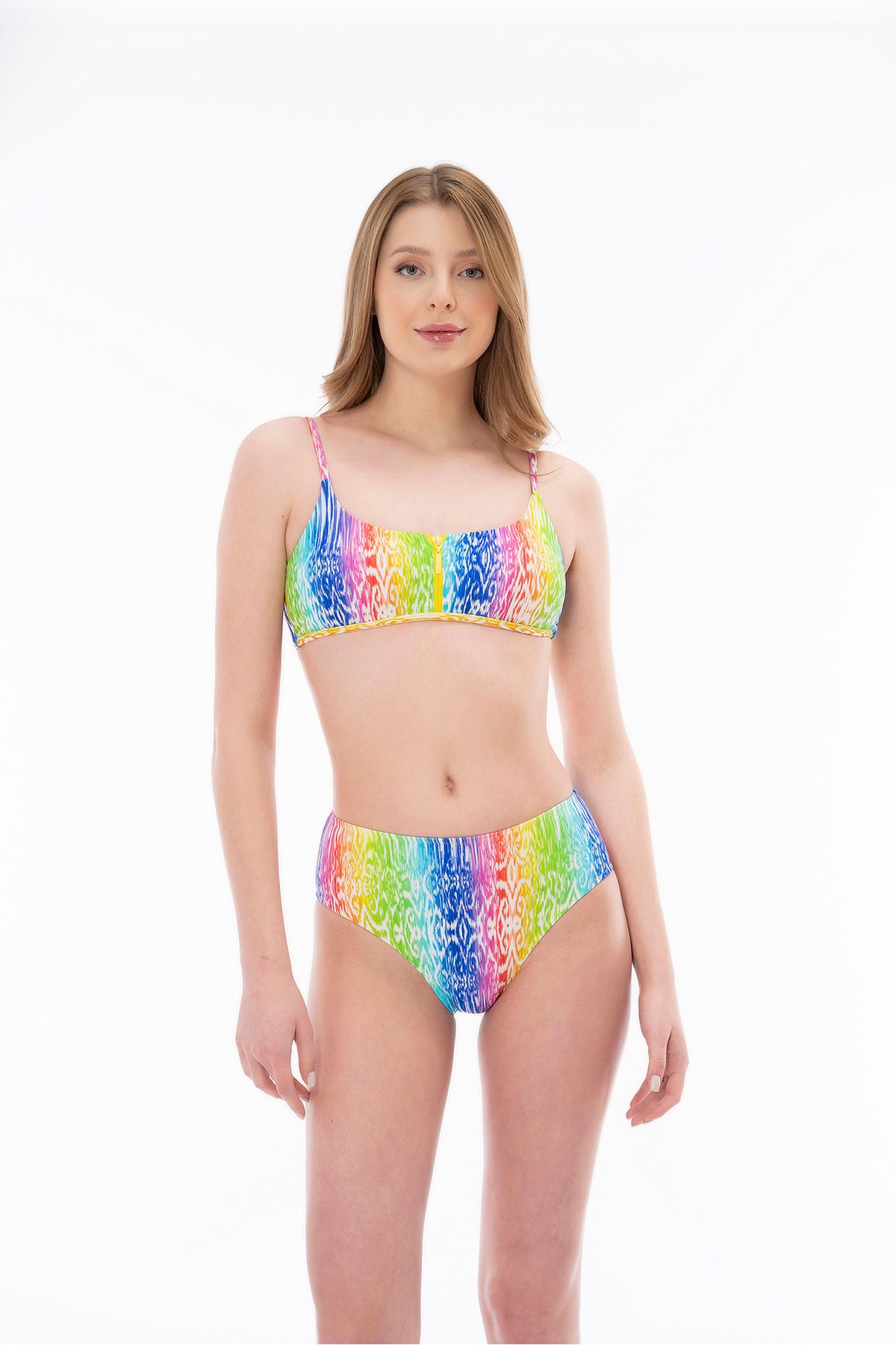 Sunsurf 2025 Kreasyonu Rainbow Atletik Bikini Takımı