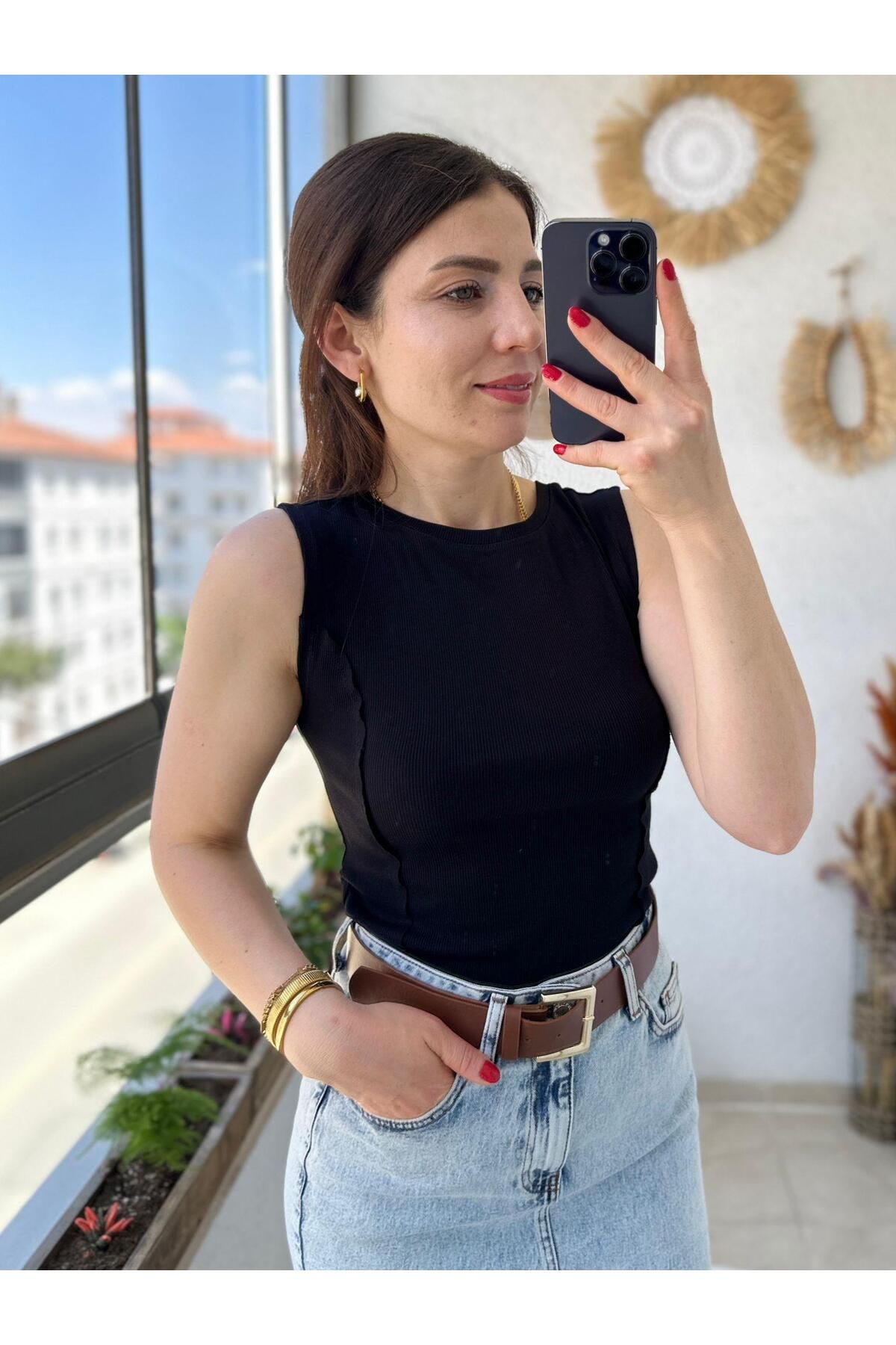 TUNAM BUTİK YAN DİKİŞ DETAYLI ATLET