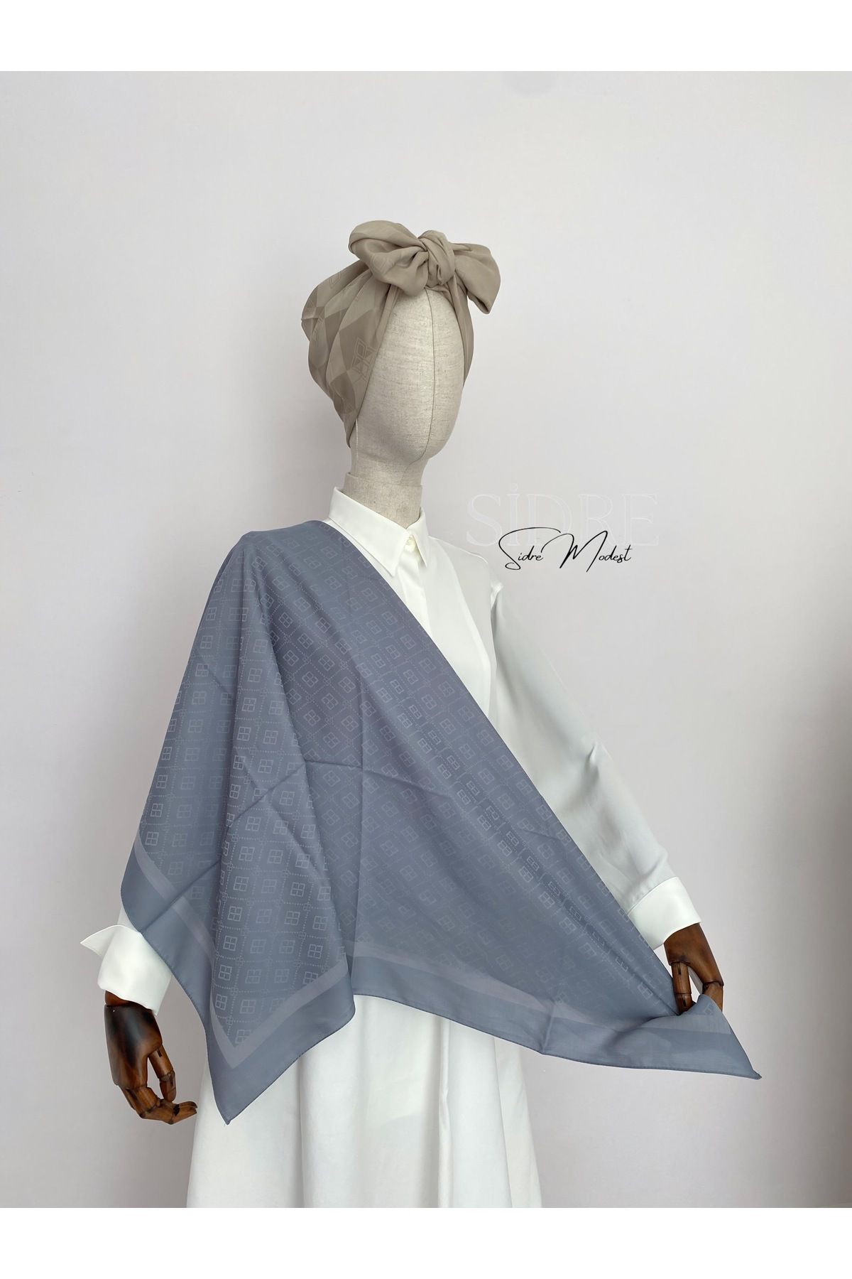 SİDRE MODEST Soft Alice Mavisi Eşarp