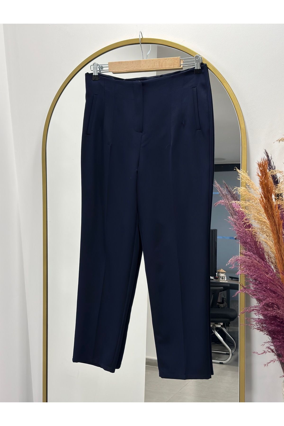MİHRA STORE Beren Gizli Cepli Pantolon-MT1508 Lacivert