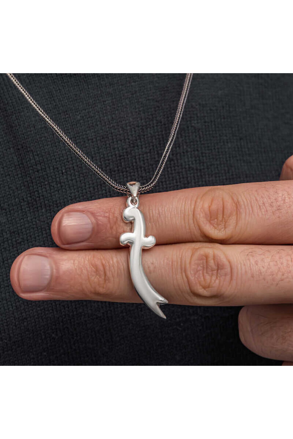 shop Zulfikar Kılıcı 925 Ayar Gümüş Erkek Kolye