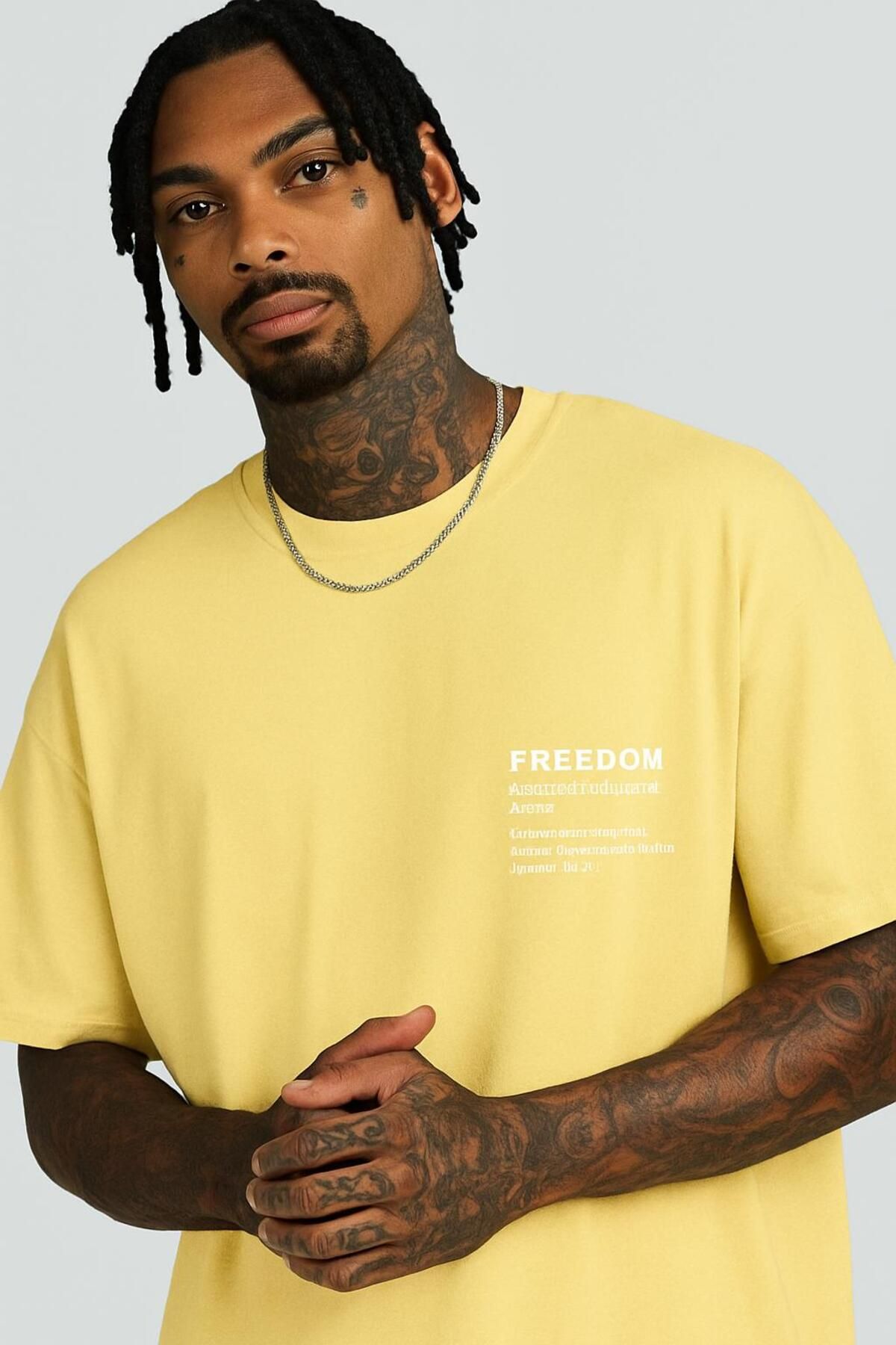 DM DOLCE MORE Freedom Baskılı Unisex T-shirt