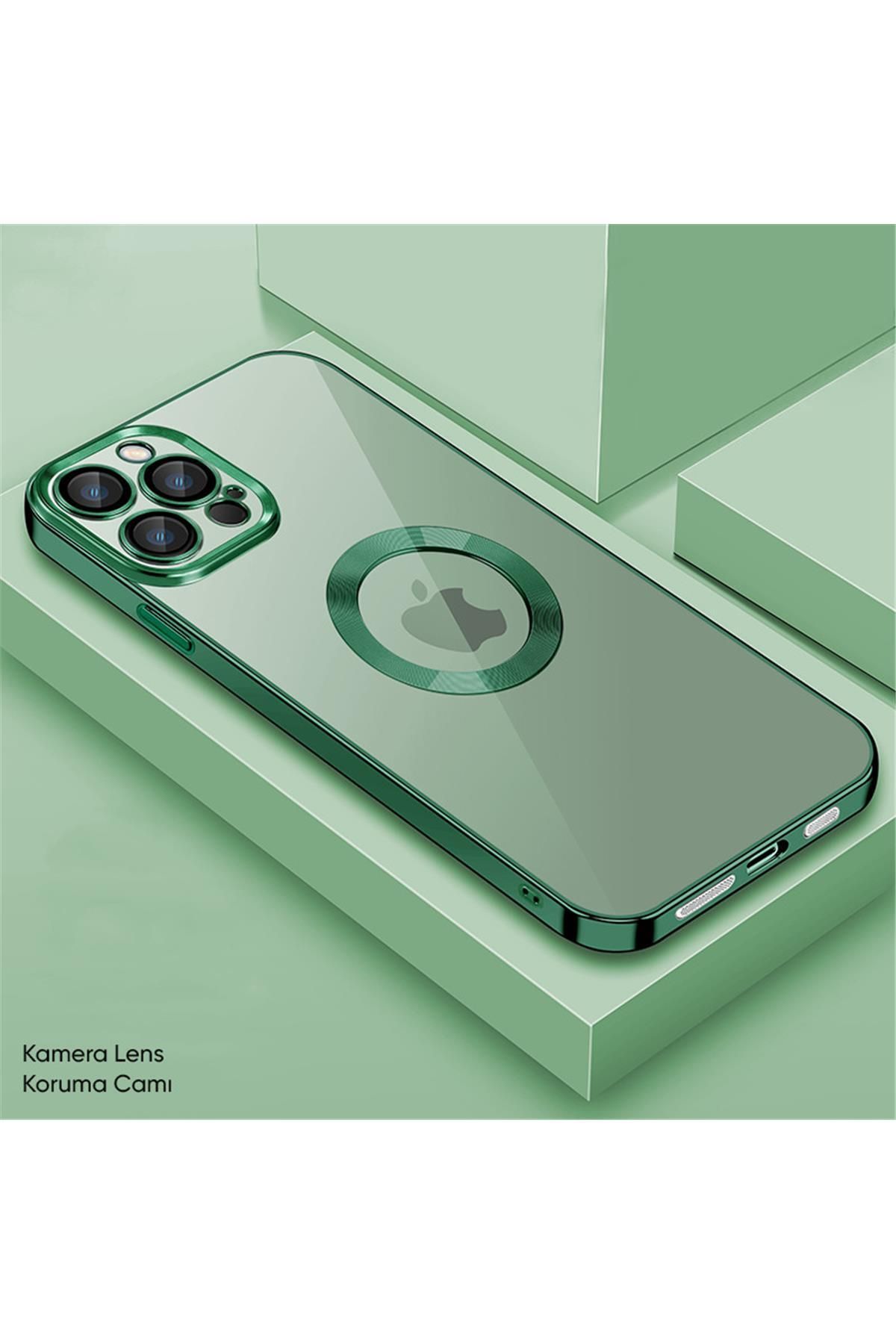 Amorix IPHONE 14 PRO RENKLİ ŞERİTLİ MAGSAFELİ