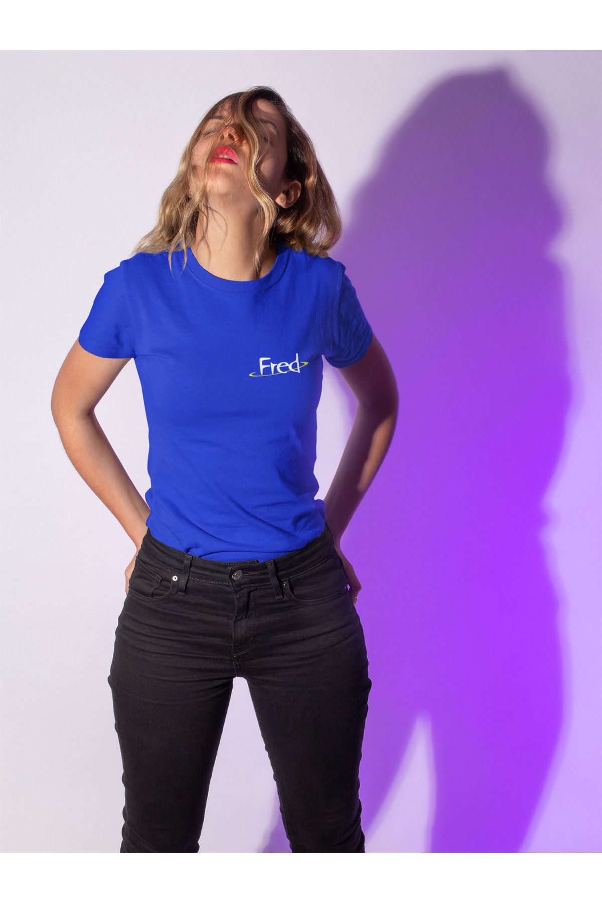 Biy Store Fred sırt forma baskılı unisex kadın erkek kısa kollu tişört t-shirt