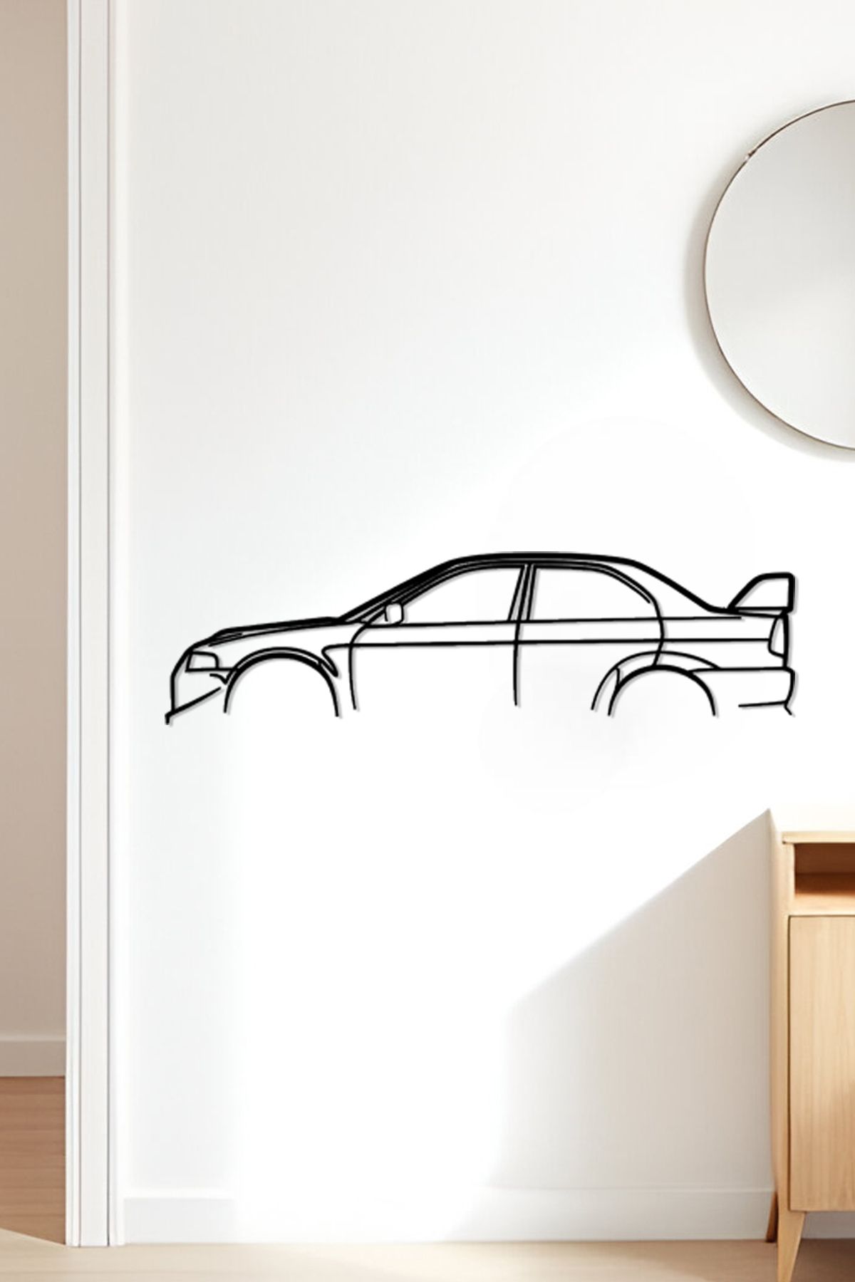 oalpo Evo VI Modern Dekoratif Tablo, Dolap, Duvar ve Kapı Üzerine Uygun, 3D Baskı, 20cm