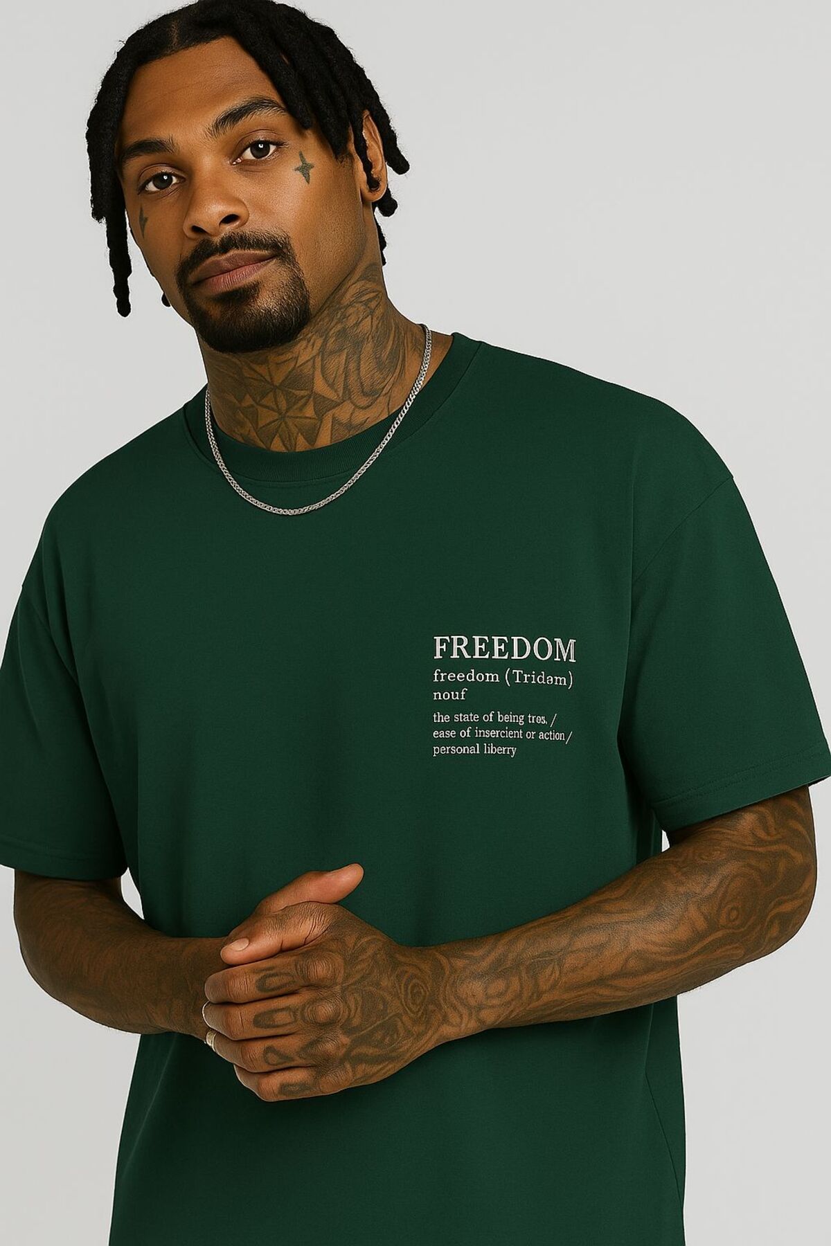 DM DOLCE MORE Freedom Baskılı Unisex T-shirt