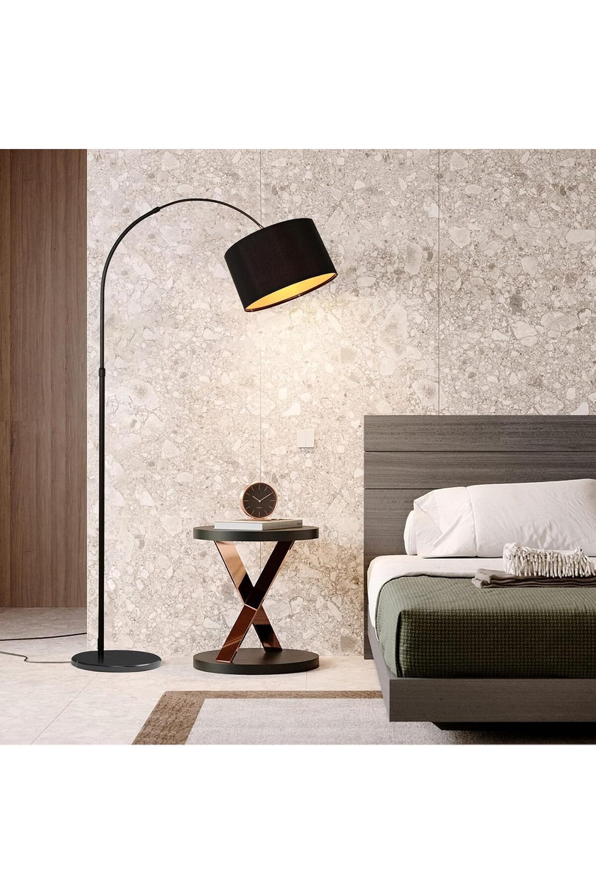 مصباح أرضي أبيض دافئ من أرابست، 185×38 سم