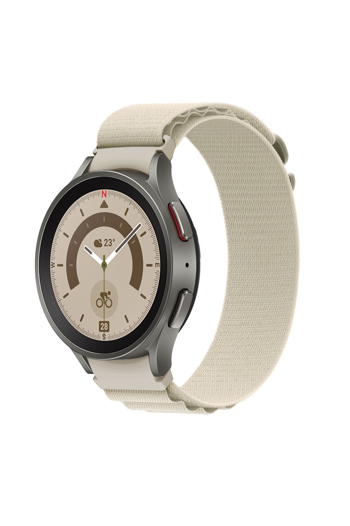 Nextron Samsung Galaxy Watch 4/5/6/7/FE/40/44/Classic/42/43/46/47 Uyumlu Kordon Yüksek Kalite Kumaş Kordon