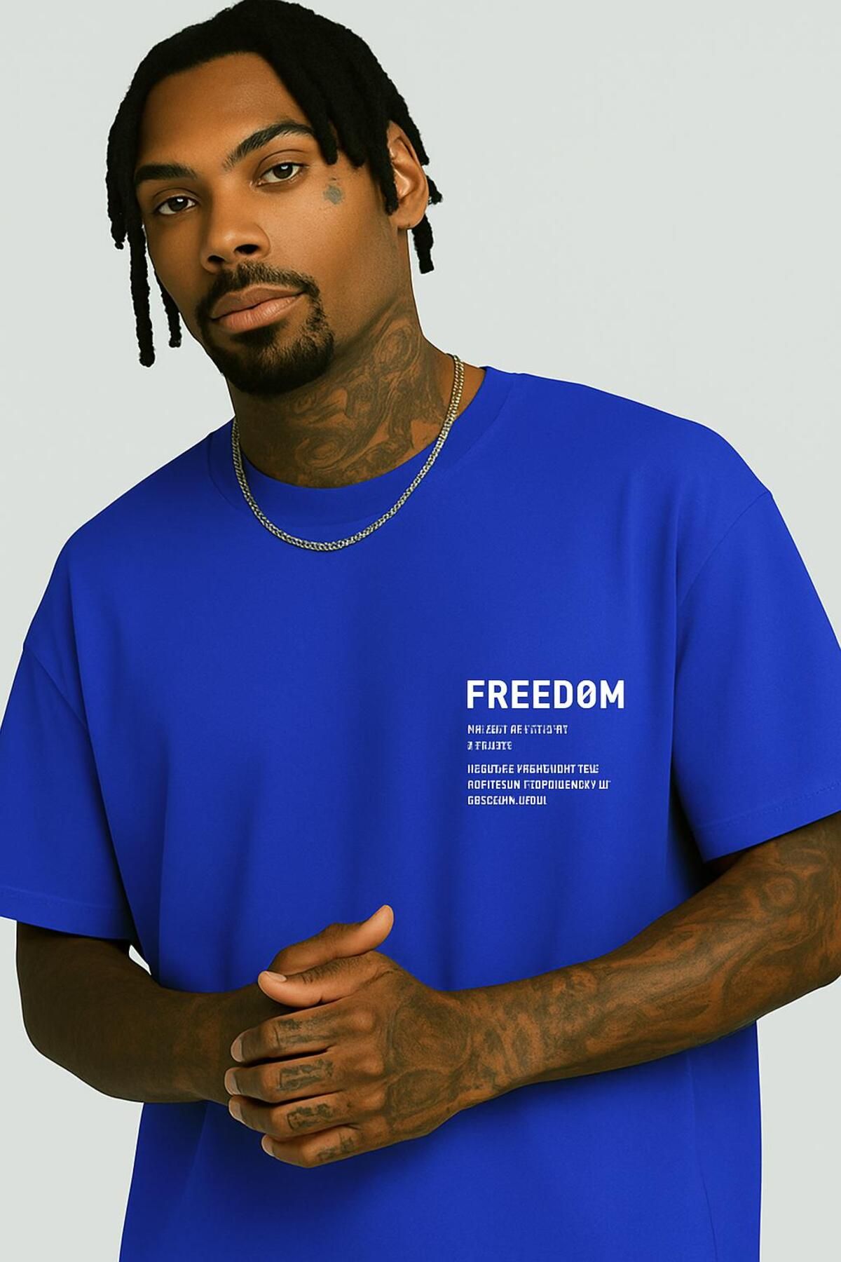 DM DOLCE MORE Freedom Baskılı Unisex T-shirt