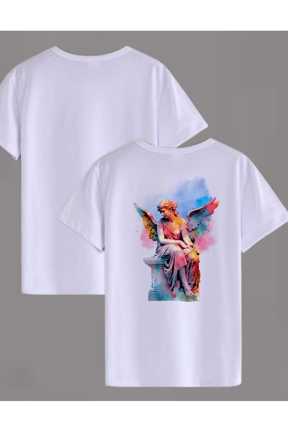 DİZE pinterest baskılı oversize unisex kısa kollu tişört