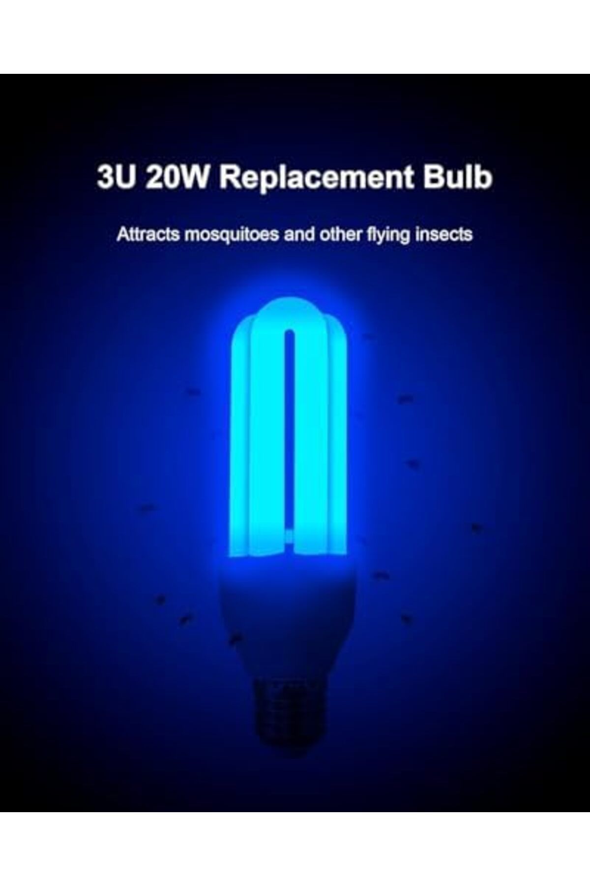 Generic-2 Pack 3U 20W Replacement Bulbs for Bug Zapper Light Bulb with E27 Base AC220-240V 5
