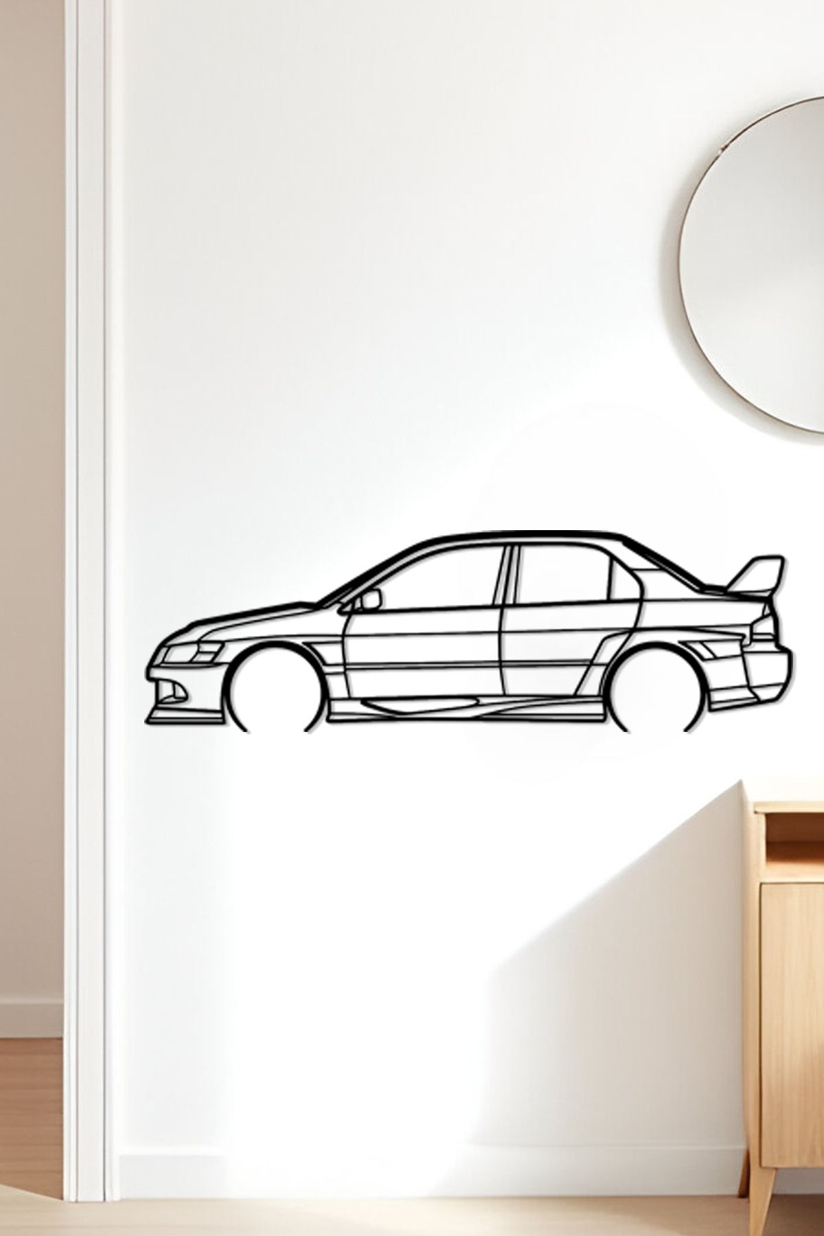 oalpo Evo VIII Modern Dekoratif Tablo, Dolap, Duvar ve Kapı Üzerine Uygun, 3D Baskı, 20cm