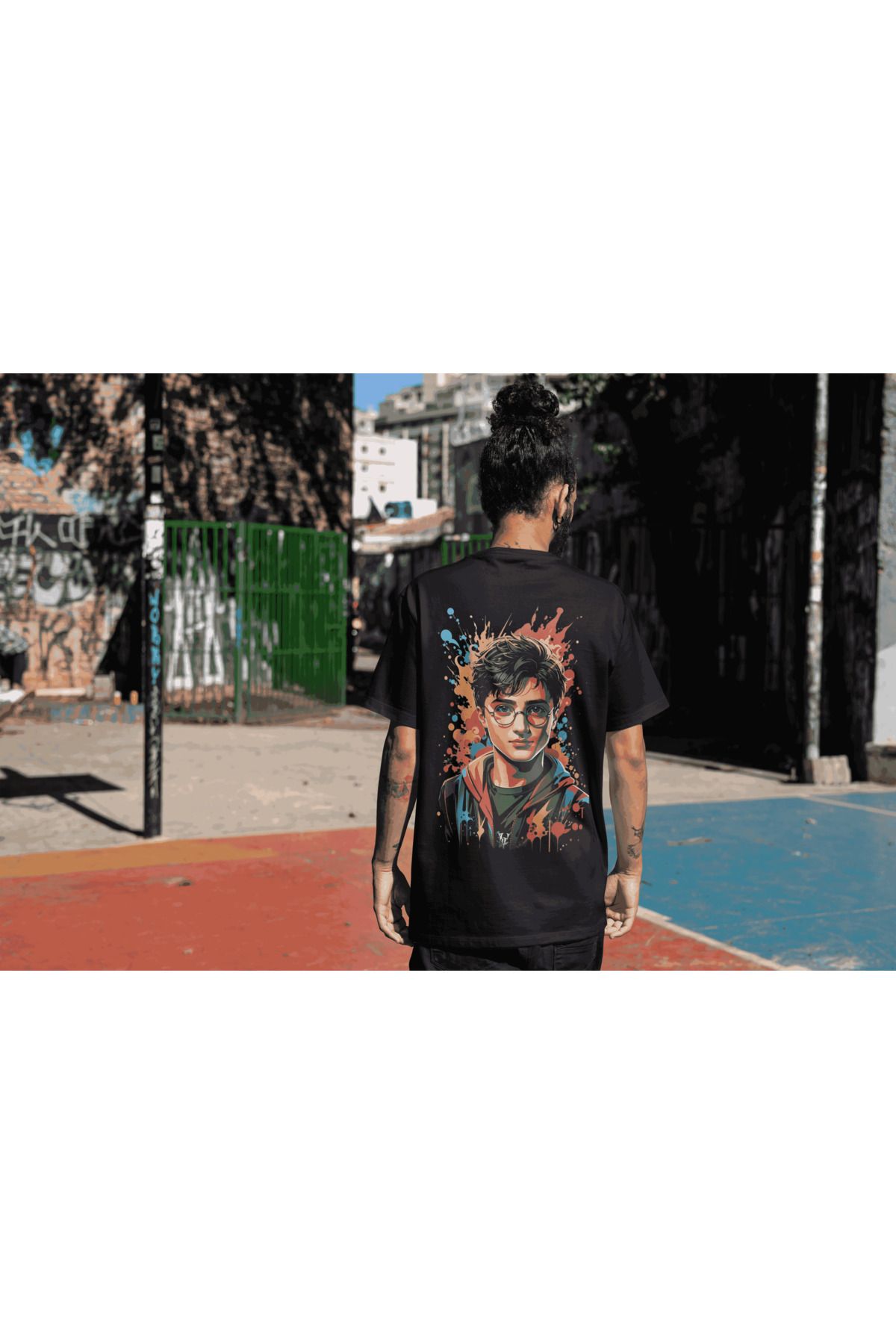 metafor Harry Potter Baskılı Oversize Unisex T-shirt