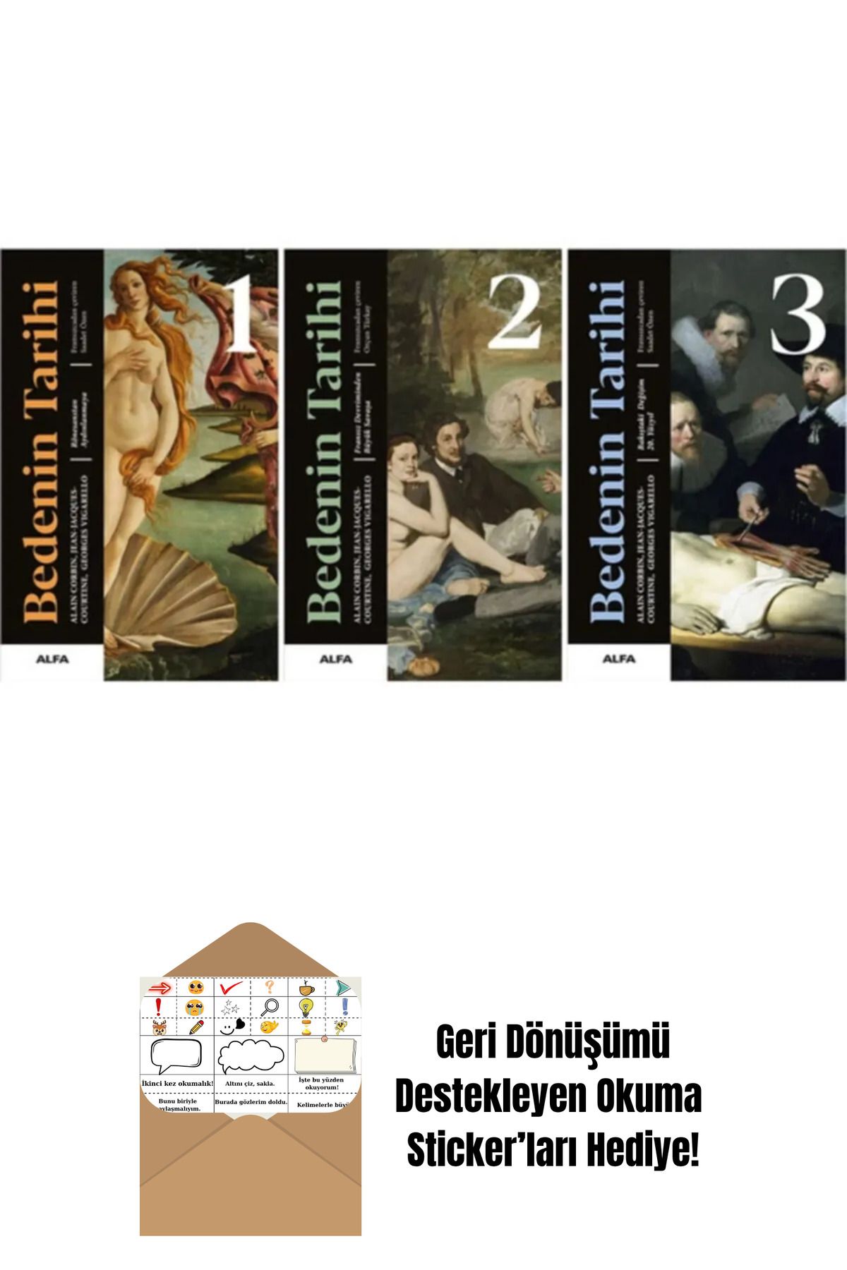 Alfa Yayınları Bedenin Tarihi 3 Kitap Set