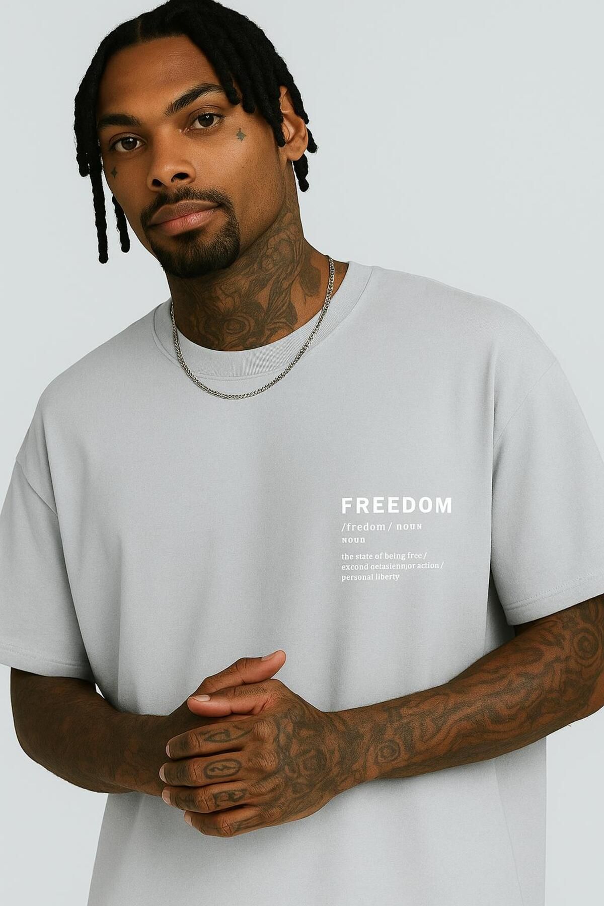 DM DOLCE MORE Freedom Baskılı Unisex T-shirt