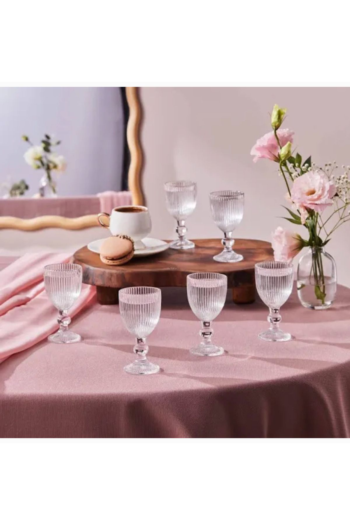 Home Darin 6'lı Kahve Yanı Mini Su Bardağı Seti | Cam