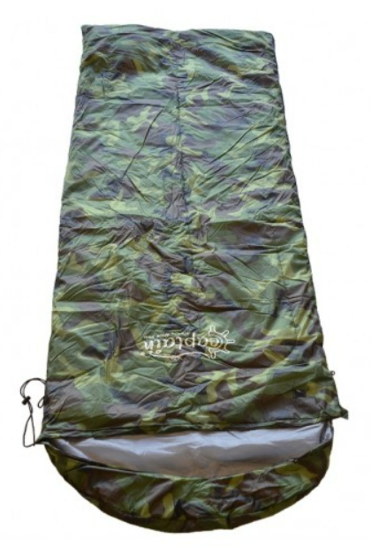 CAPTAIN 7406 Mumya Tipi Uyku Tulumu – 0°C, Kamuflaj, Pamuk Dolgulu (190+30x50x75 cm)