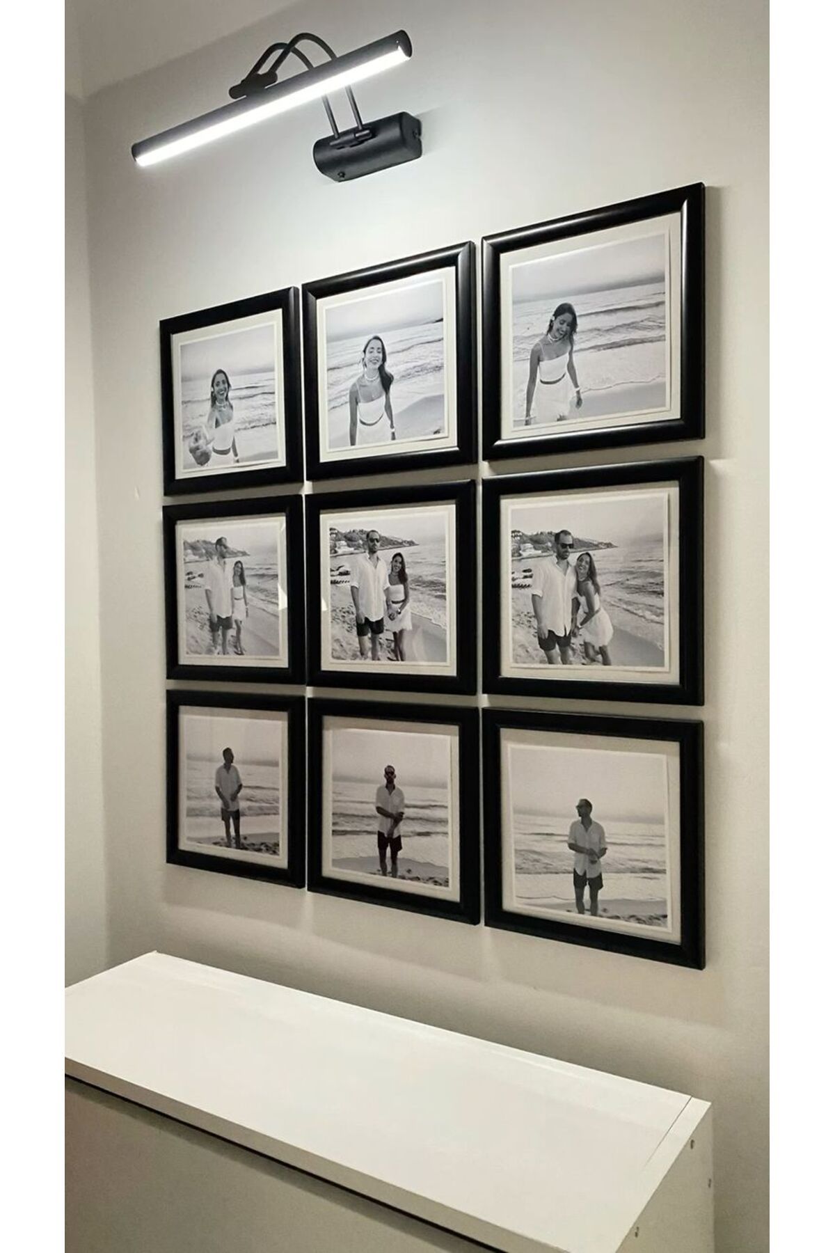 LiliaHome 2 Adet 24x24 cm Siyah Fotoğraf Çerçevesi
