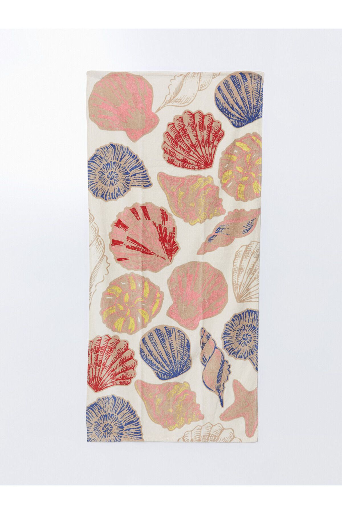 LC Waikiki Deniz Kabuğu Figürlü Kadın Plaj Havlusu 70x150 cm