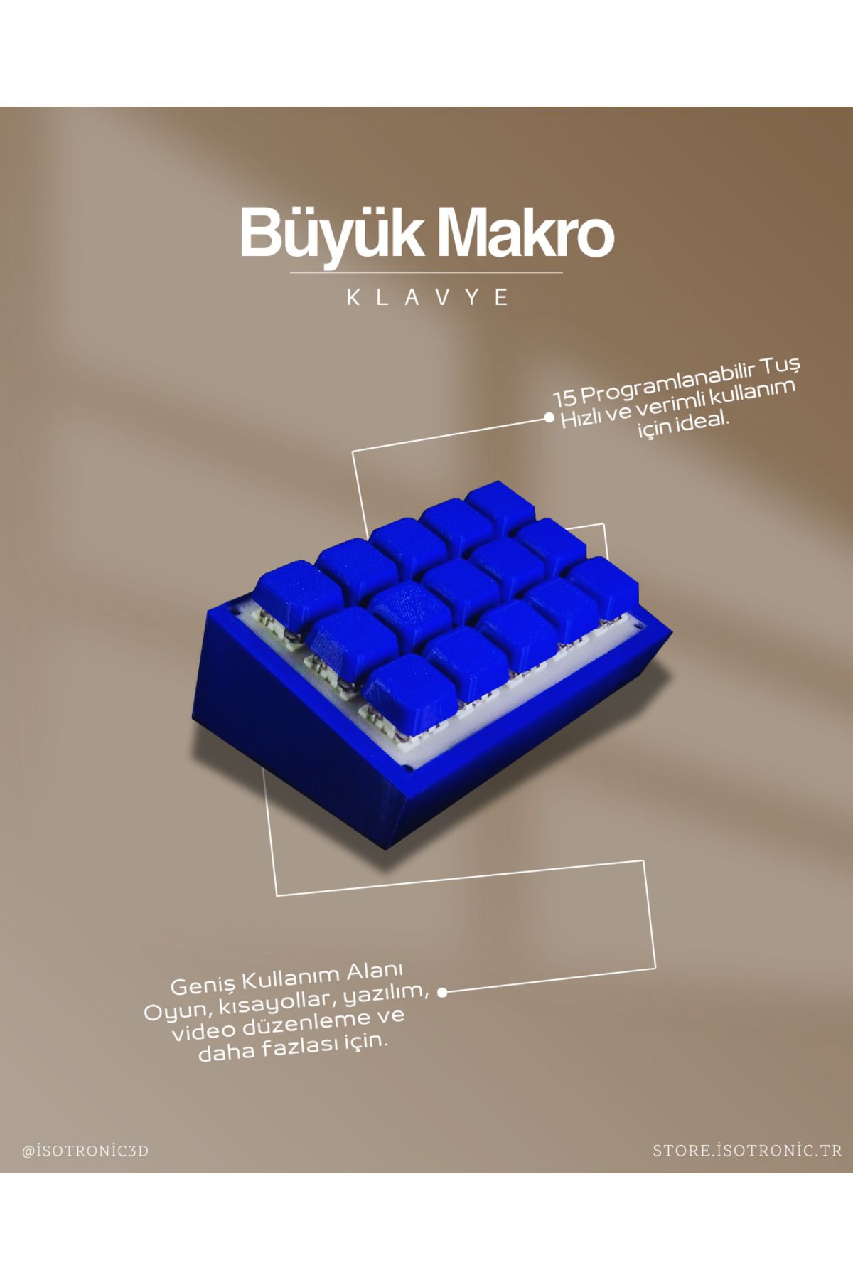 İsotronic Büyük Makro Klavye