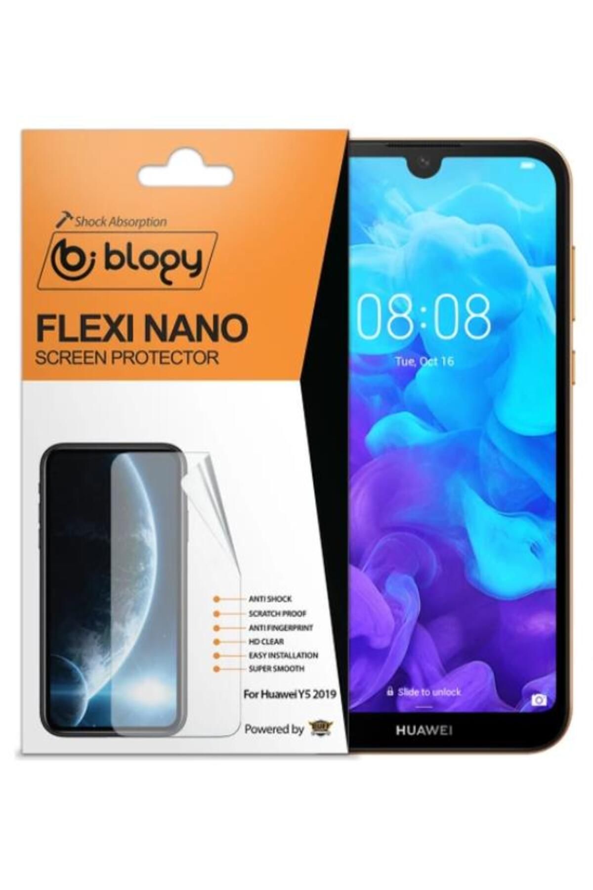 BLOGY Y5 2019 ile Uyumlu Flexi Nano Ekran Koruyucu