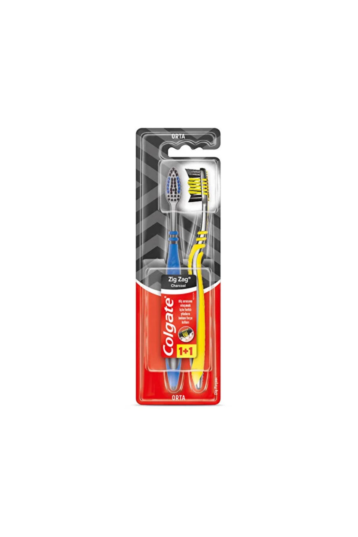 Colgate Diş Fırçası Zigzag Charcoal - 1+1 - 2'li