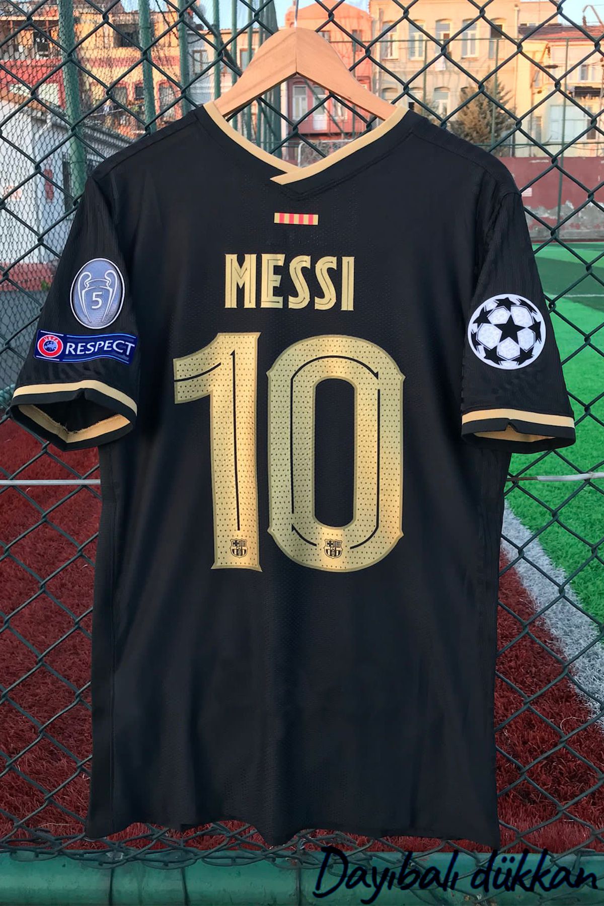 DAYIBALI DÜKKAN DAYIBALI BAR Lionel Messi 2020 21 Siyah Nostalji Deplasman Forması