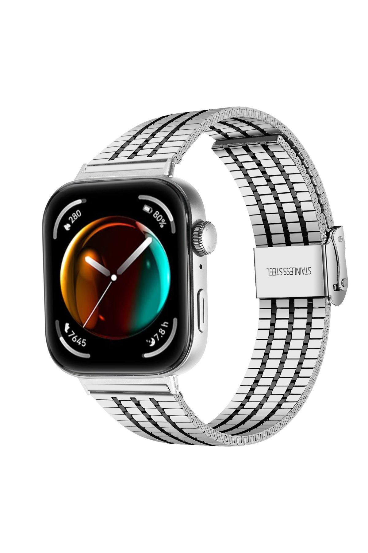 Nextron Huawei Watch Fit 4 & Watch Fit 4 Pro Uyumlu Kordon A+Kalite Metal Paslanmaz Ayarlanabilir Kordon