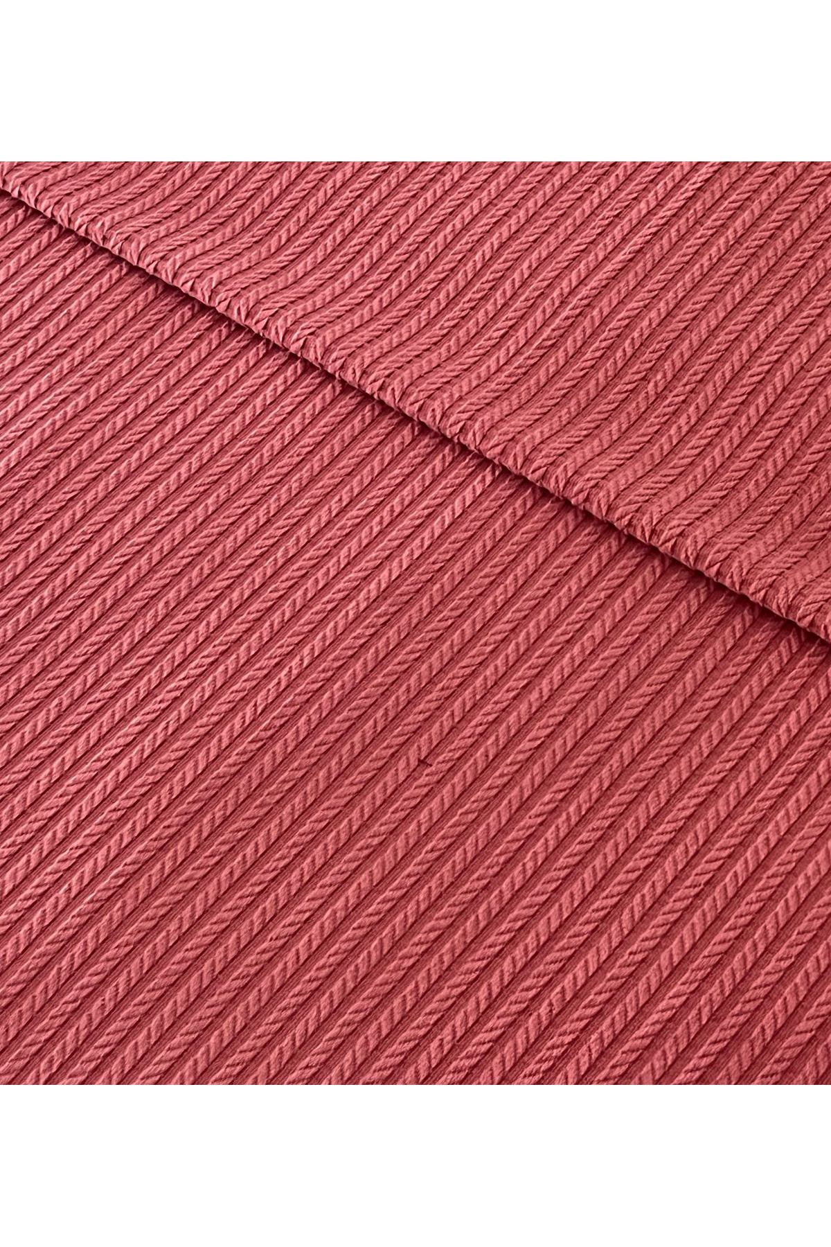 Zeren Home Pamuklu Örgü Desen Ponpon Detaylı Bebek Pikesi 80x115cm