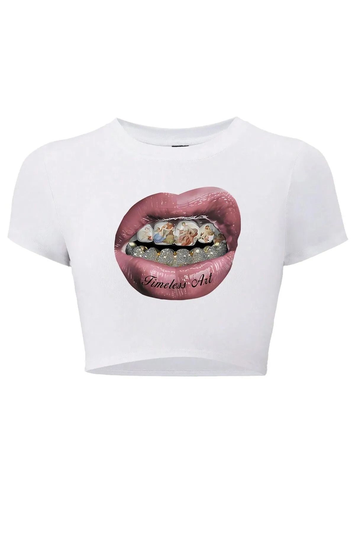 Bozz&Bozz Collection Kadın Timeless Art Crop T-shirt