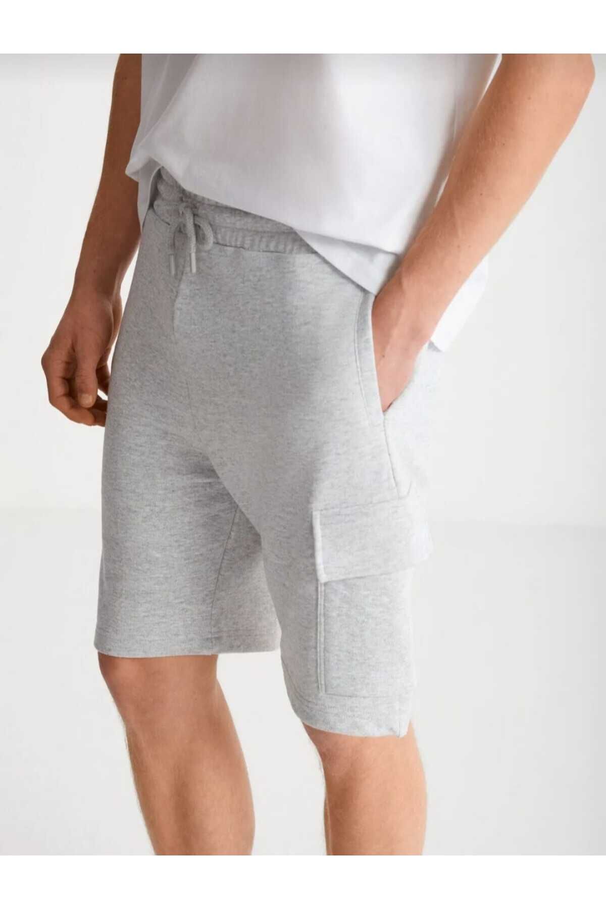 FULL TOLERANCE Erkek Kargo Cepli Beli Lastikli Comfort Fit Karmelanj Şort