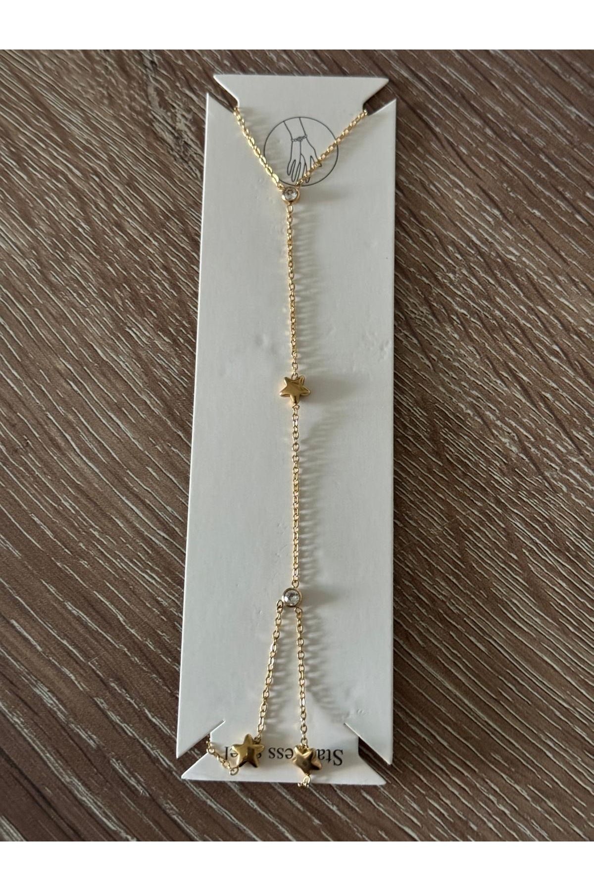 misstakıjewerly ÇELİK GOLD RENK KUZEY YILDIZI TAŞLIN TASARIM ŞAHMERAN