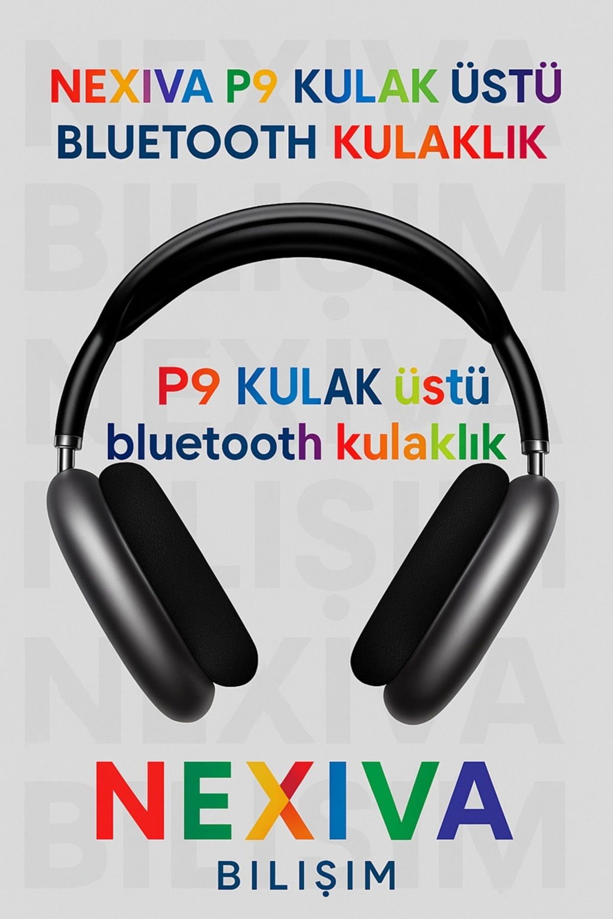 nexiva kulak üstü bluetooth kulaklık P9