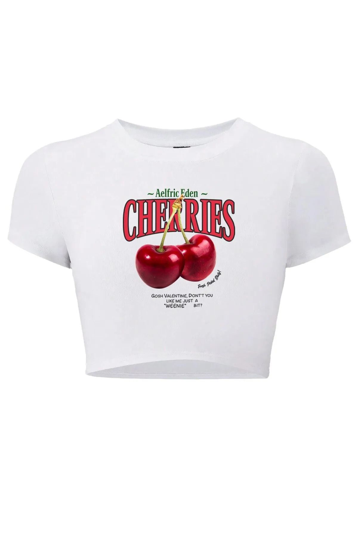 Bozz&Bozz Collection Kadın Cherries Crop T-shirt