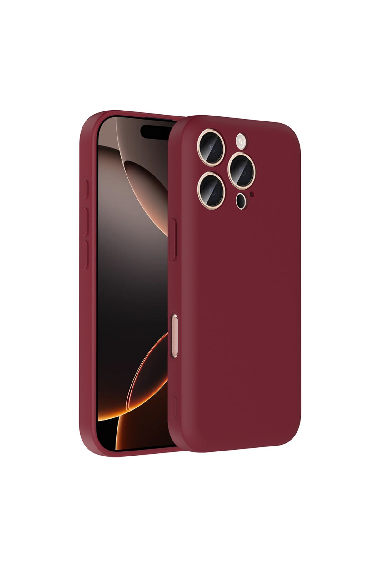 Başkenttekno iPhone 16 Pro Kılıf Kamera Korumalı Kartlık Hazneli Vitra Kapak
