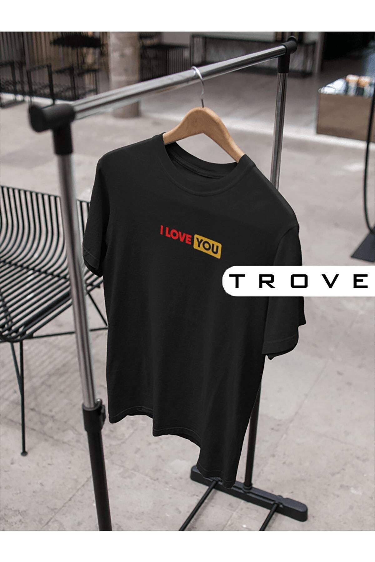 Pisa Art Unısex Kadın Erkek I Love You Seni Seviyorum Sevgili Çift Hediye %100 Pamuk Siyah Beyaz T-shirt